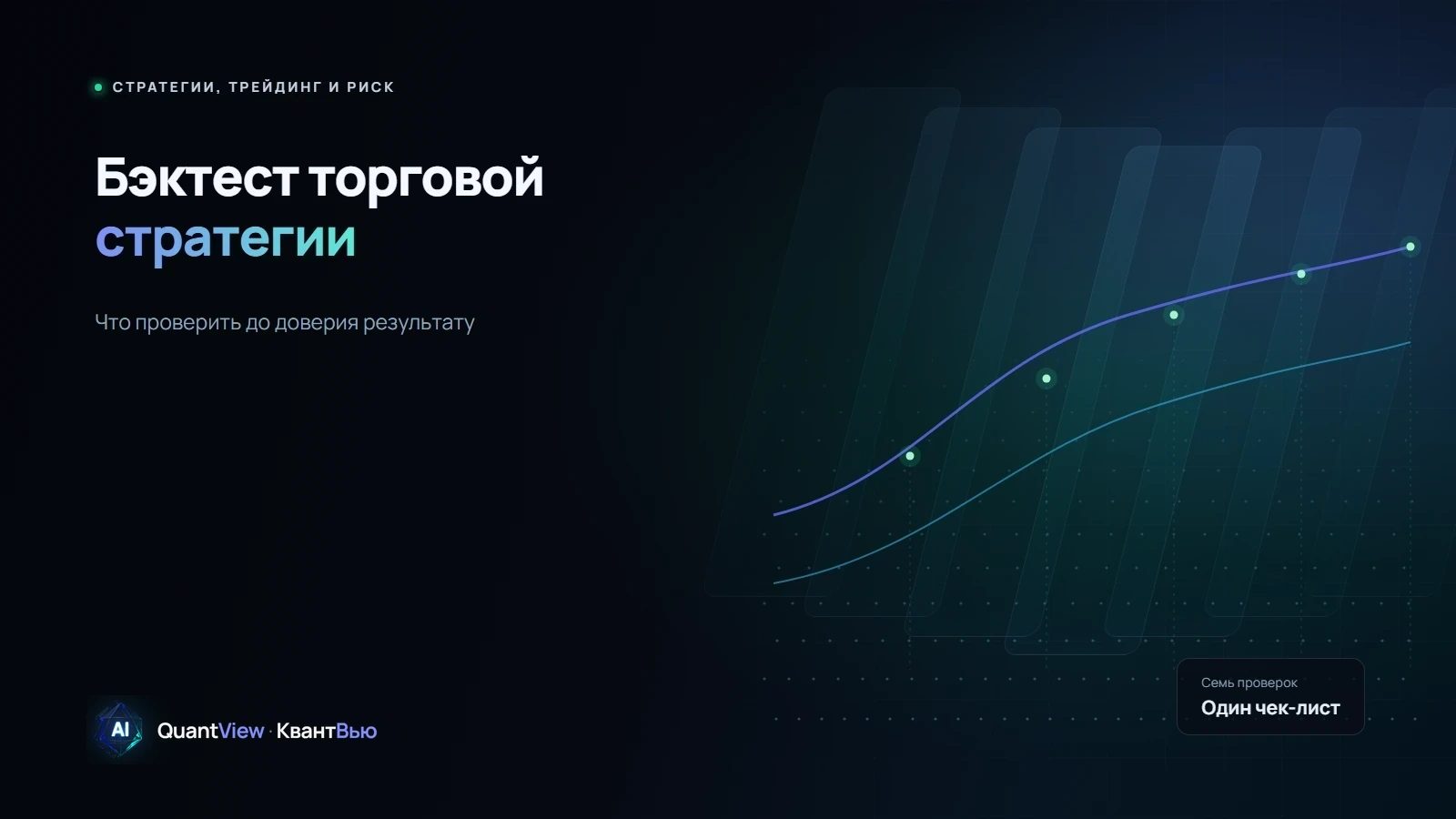 Бэктест торговой стратегии: 7 проверок до доверия результату
